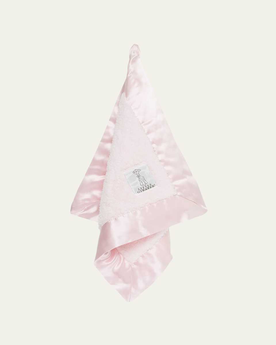 Chenille Solid Plush Baby Blanket w/ Satin Border